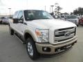 2012 White Platinum Metallic Tri-Coat Ford F350 Super Duty King Ranch Crew Cab 4x4  photo #3