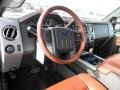 2012 White Platinum Metallic Tri-Coat Ford F350 Super Duty King Ranch Crew Cab 4x4  photo #12