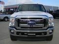 2012 White Platinum Metallic Tri-Coat Ford F350 Super Duty Lariat Crew Cab 4x4  photo #2