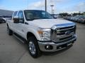 2012 White Platinum Metallic Tri-Coat Ford F350 Super Duty Lariat Crew Cab 4x4  photo #3