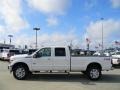 2012 White Platinum Metallic Tri-Coat Ford F350 Super Duty Lariat Crew Cab 4x4  photo #8
