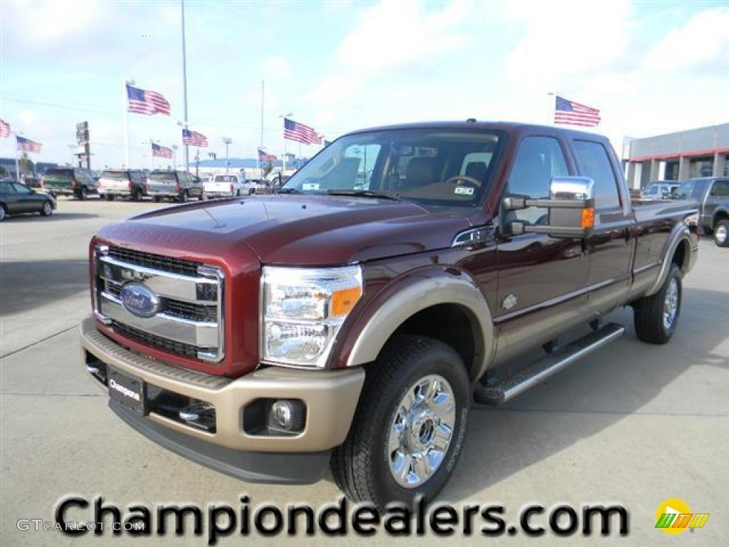 2012 F350 Super Duty King Ranch Crew Cab 4x4 - Autumn Red / Chaparral Leather photo #1