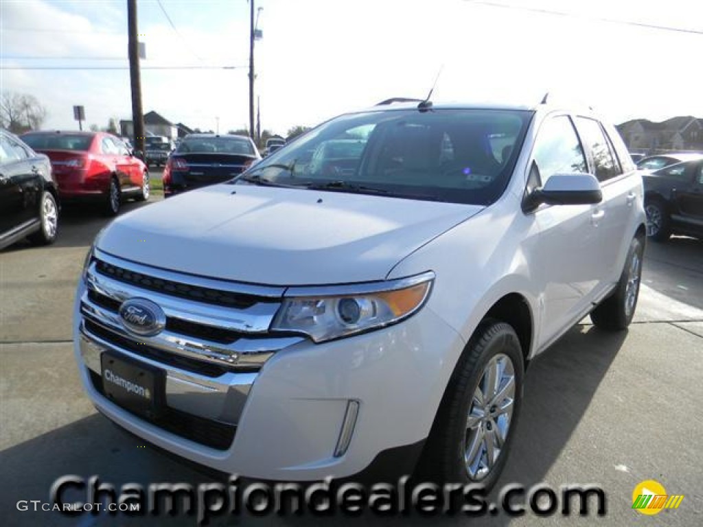 2012 Edge SEL - White Platinum Metallic Tri-Coat / Medium Light Stone photo #1