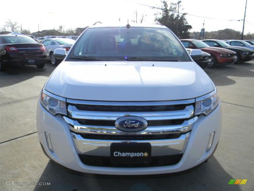 2012 Edge SEL - White Platinum Metallic Tri-Coat / Medium Light Stone photo #2