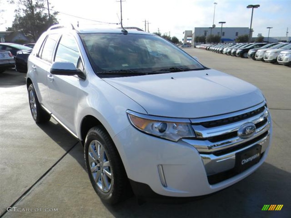 2012 Edge SEL - White Platinum Metallic Tri-Coat / Medium Light Stone photo #3