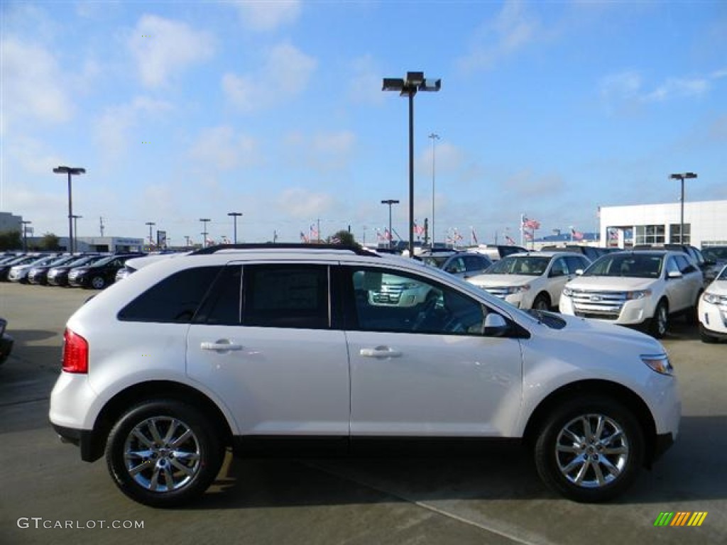2012 Edge SEL - White Platinum Metallic Tri-Coat / Medium Light Stone photo #4