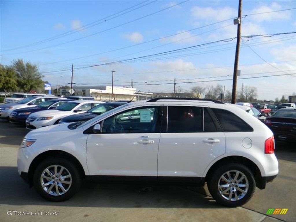 2012 Edge SEL - White Platinum Metallic Tri-Coat / Medium Light Stone photo #8