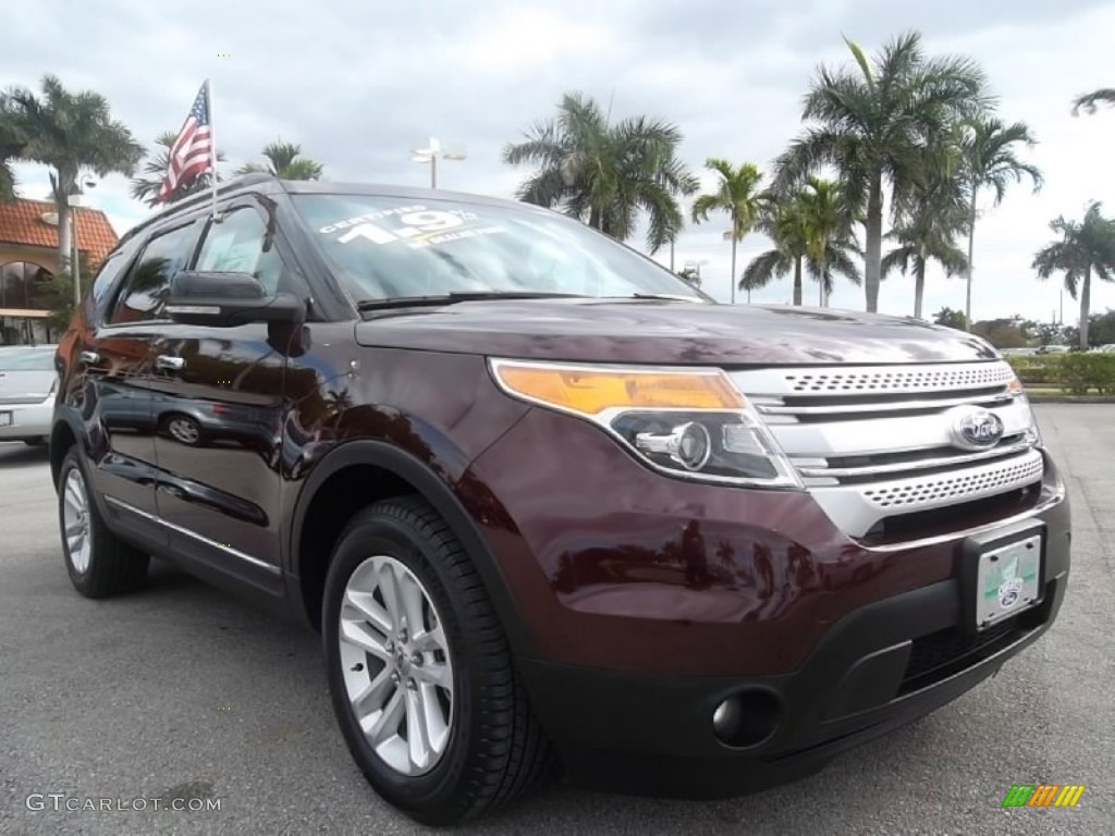 2011 Explorer XLT 4WD - Bordeaux Reserve Red Metallic / Medium Light Stone photo #2