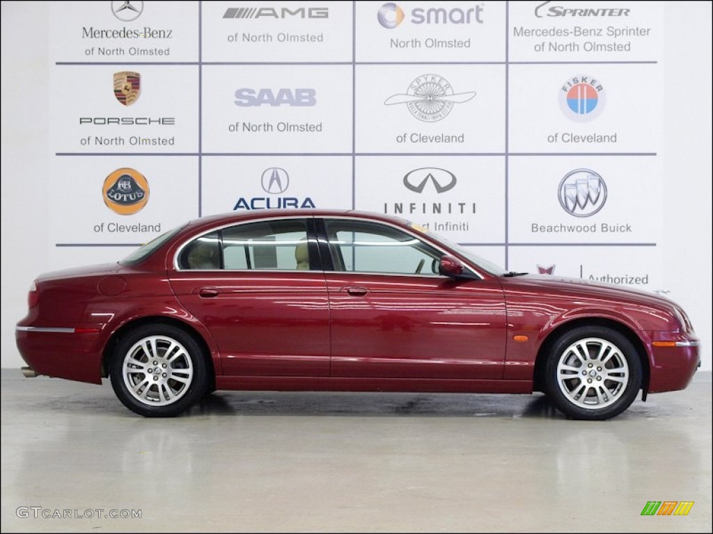 2005 S-Type 3.0 - Radiance Red Metallic / Champagne photo #2