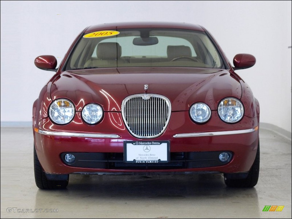 2005 S-Type 3.0 - Radiance Red Metallic / Champagne photo #3