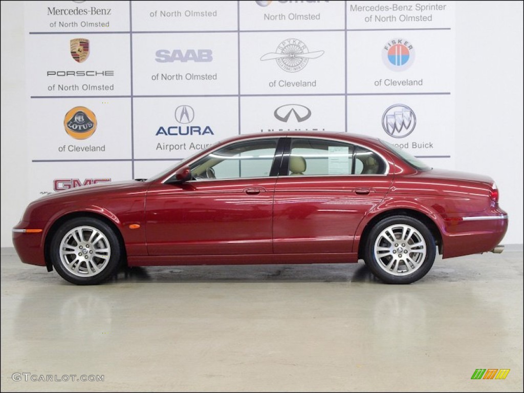 2005 S-Type 3.0 - Radiance Red Metallic / Champagne photo #4