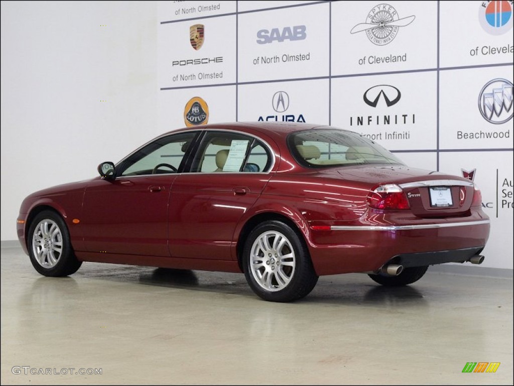 2005 S-Type 3.0 - Radiance Red Metallic / Champagne photo #5