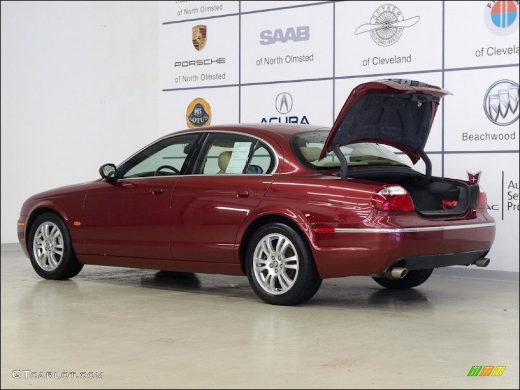 2005 S-Type 3.0 - Radiance Red Metallic / Champagne photo #6
