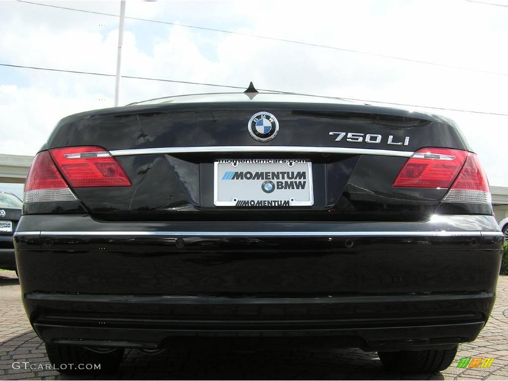 2006 7 Series 750Li Sedan - Black Sapphire Metallic / Black/Black photo #4