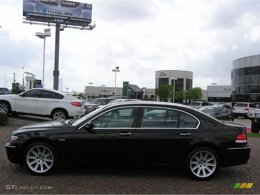 2006 7 Series 750Li Sedan - Black Sapphire Metallic / Black/Black photo #8