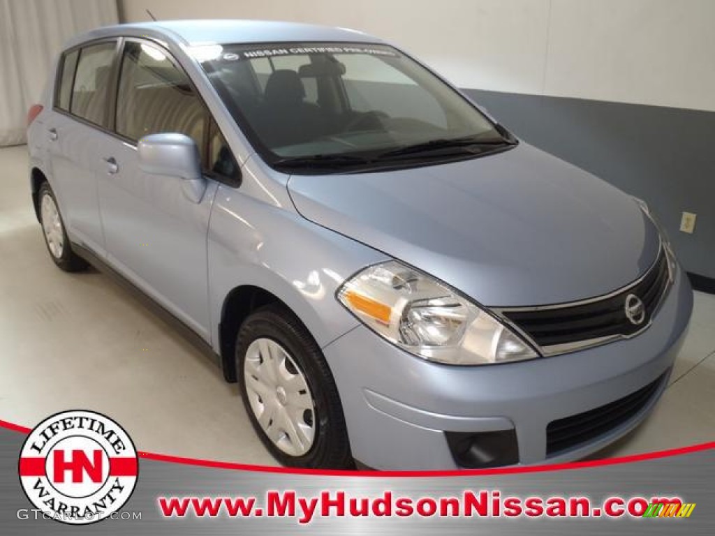 Arctic Blue Metallic Nissan Versa