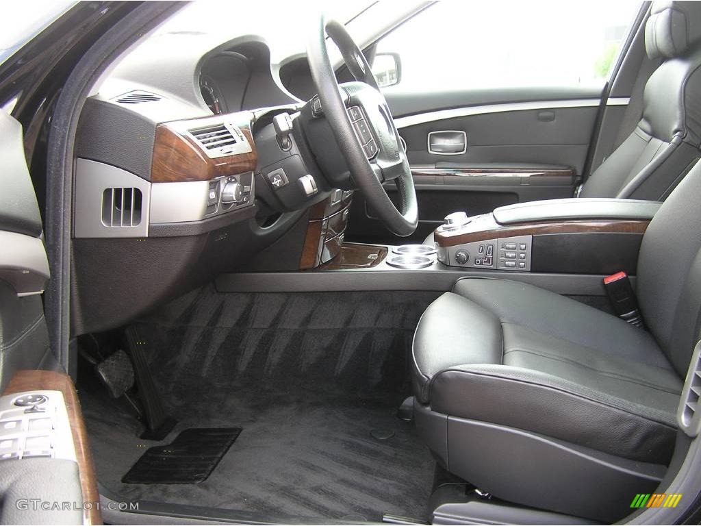2006 7 Series 750Li Sedan - Black Sapphire Metallic / Black/Black photo #15