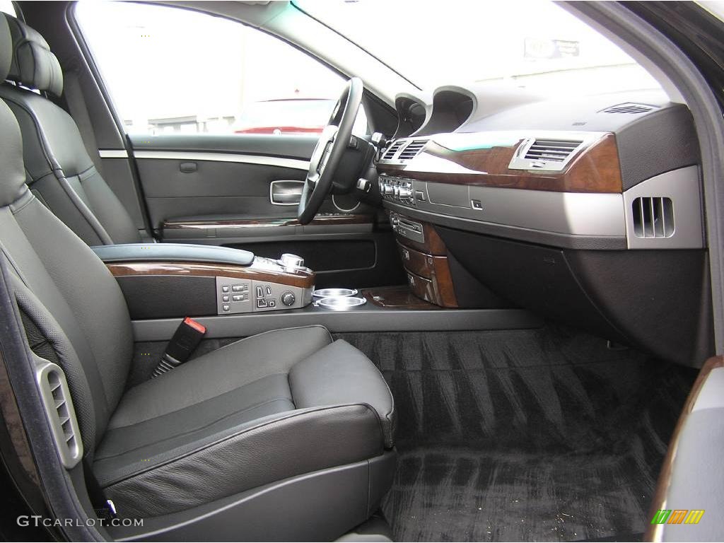 2006 7 Series 750Li Sedan - Black Sapphire Metallic / Black/Black photo #16