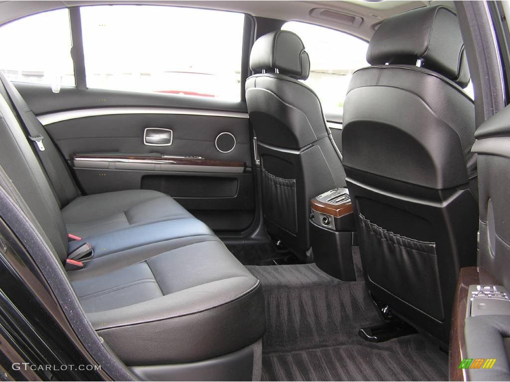 2006 7 Series 750Li Sedan - Black Sapphire Metallic / Black/Black photo #17