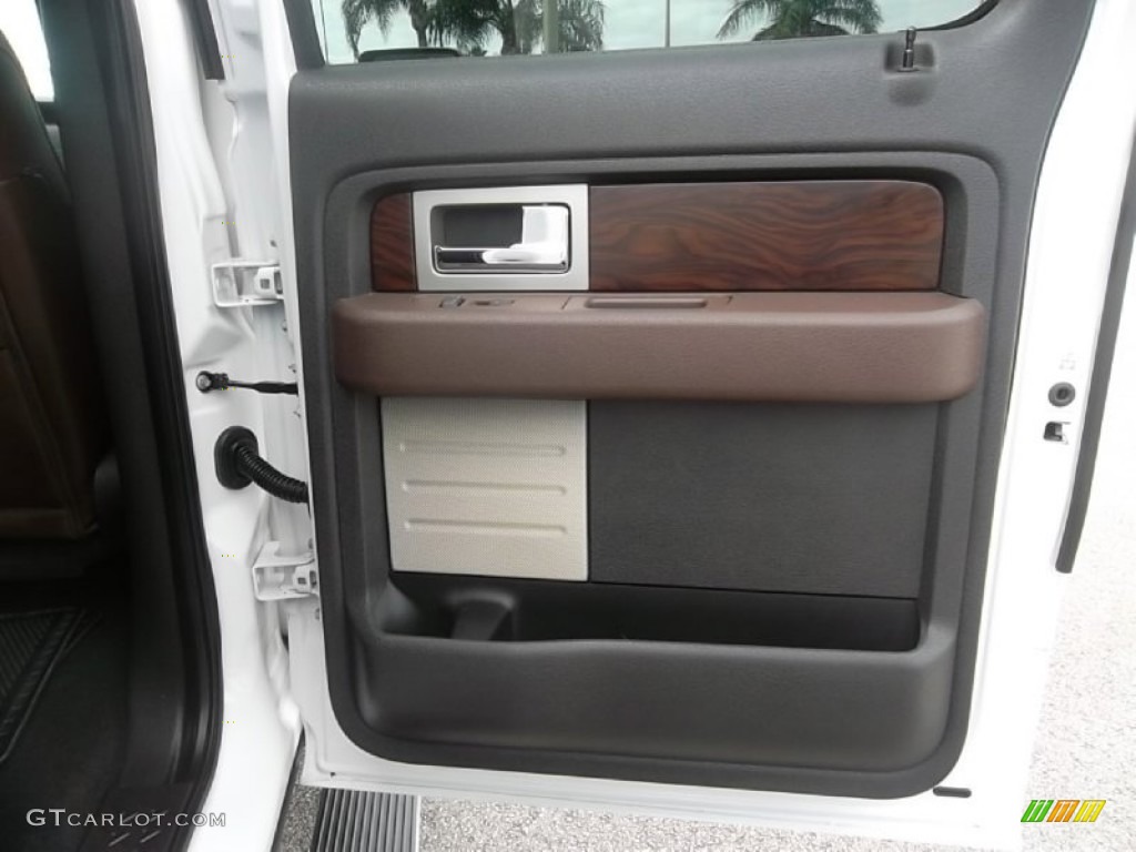 2010 F150 Platinum SuperCrew - White Platinum Metallic Tri Coat / Sienna Brown Leather/Black photo #23