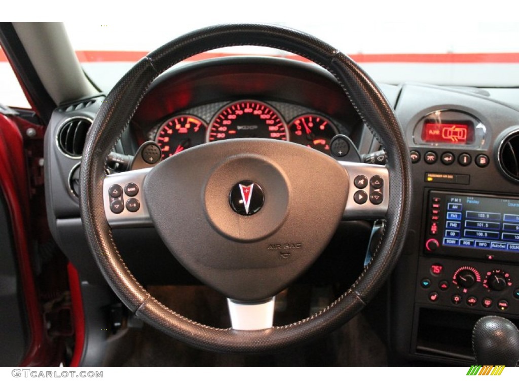 2007 Pontiac Grand Prix GXP Sedan Ebony Steering Wheel Photo #59794364
