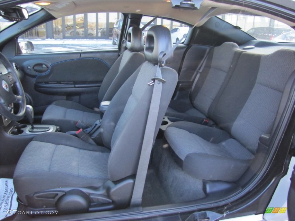 Black Interior 2007 Saturn ION 2 Quad Coupe Photo #59794808