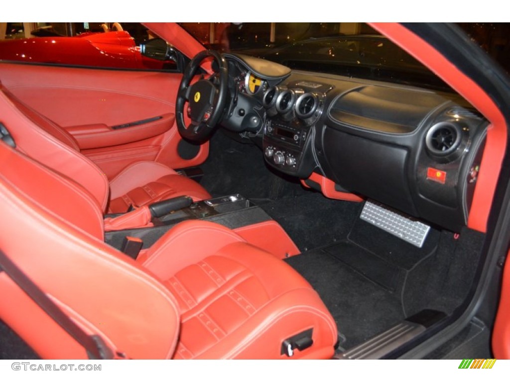 2007 F430 Spider F1 - Grigio Silverstone (Dark Grey Metallic) / Rosso photo #13