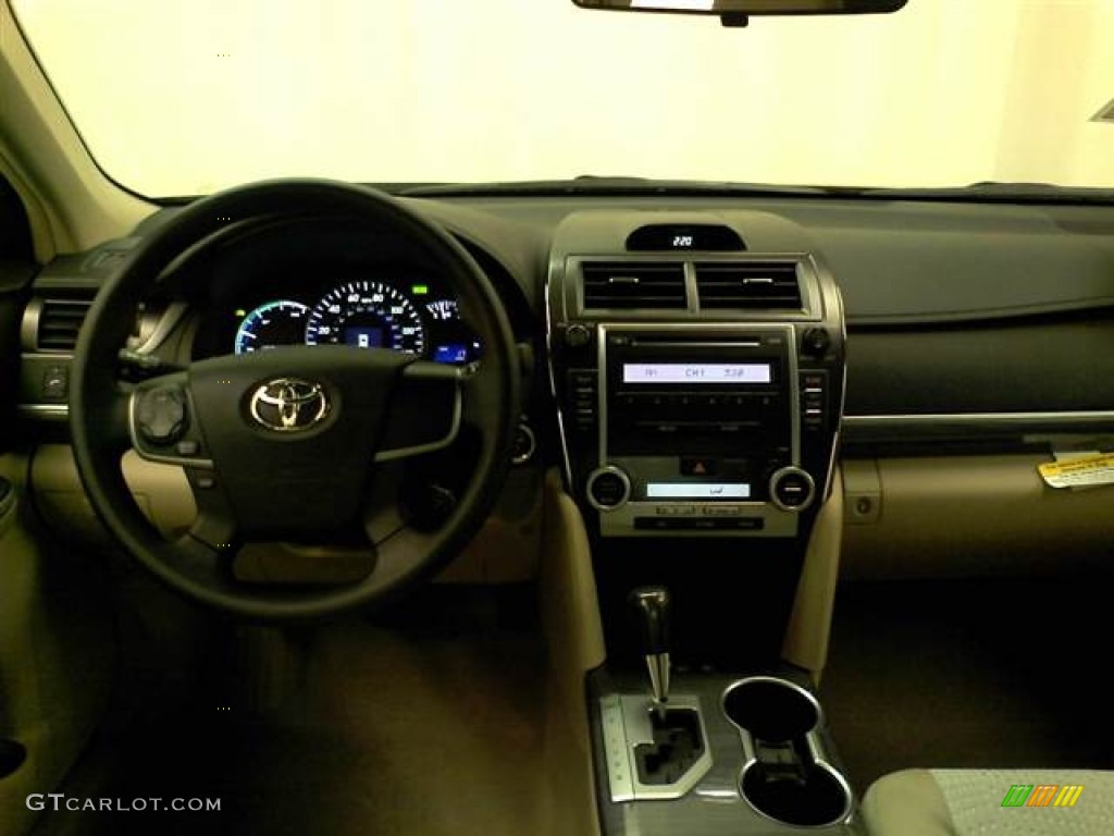 2012 Toyota Camry Hybrid LE Ivory Dashboard Photo #59796341