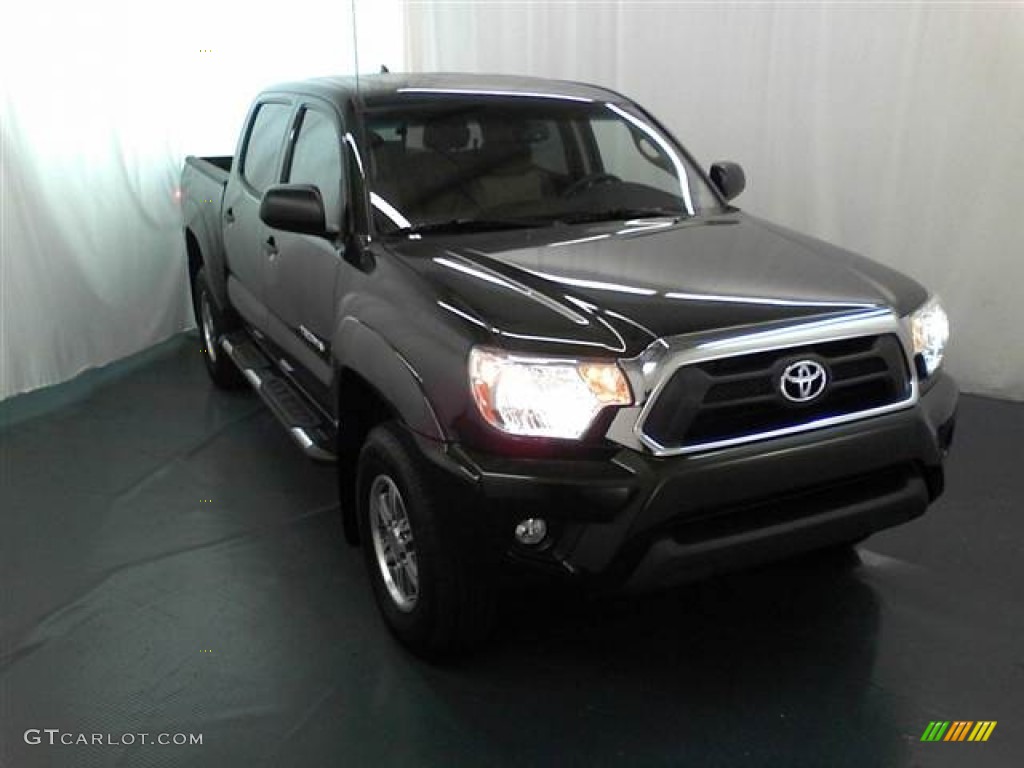 2012 Tacoma V6 Double Cab 4x4 - Magnetic Gray Mica / Sand Beige photo #1