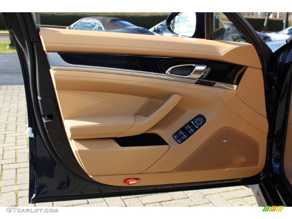 2012 Porsche Panamera 4 Luxor Beige Door Panel Photo #59798073