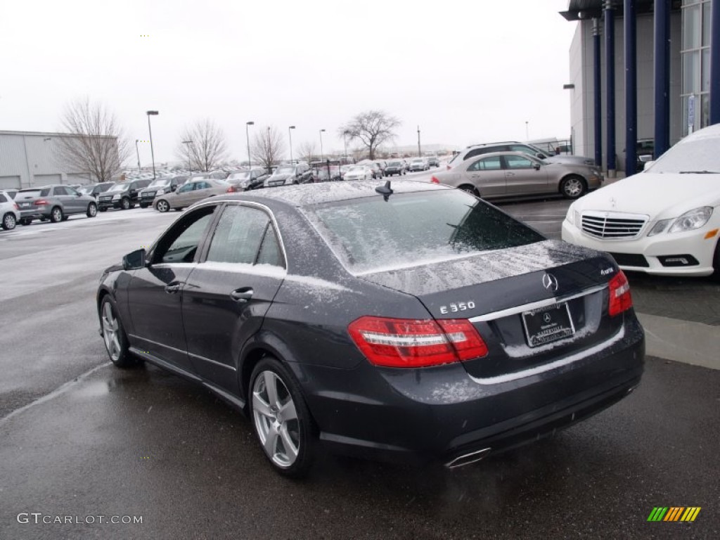 2011 E 350 4Matic Sedan - Steel Grey Metallic / Black photo #4