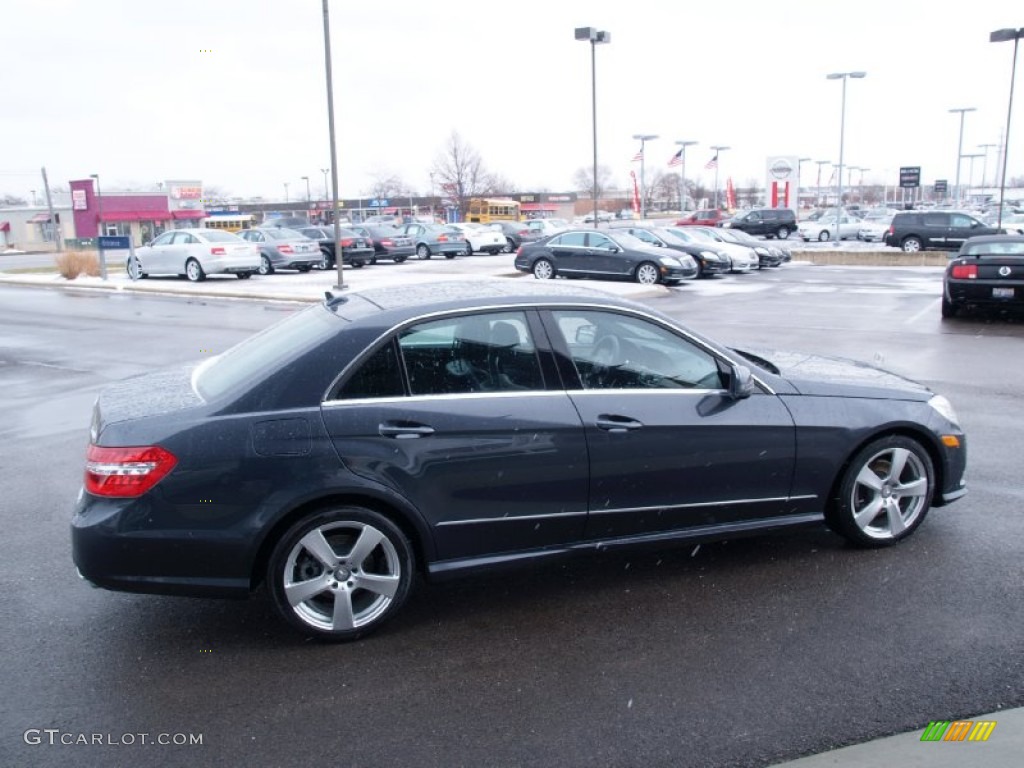 2011 E 350 4Matic Sedan - Steel Grey Metallic / Black photo #6