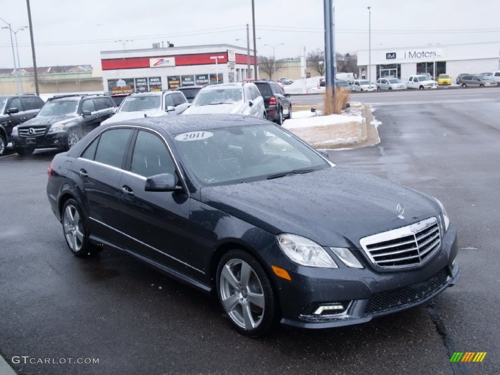 2011 E 350 4Matic Sedan - Steel Grey Metallic / Black photo #7