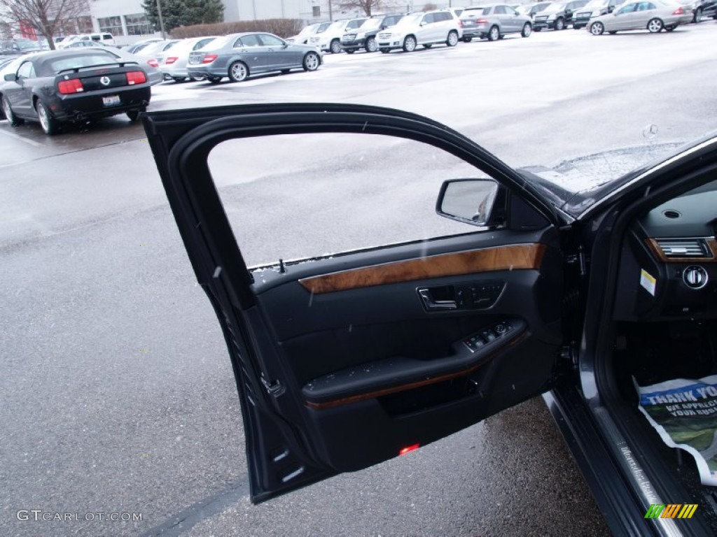 2011 E 350 4Matic Sedan - Steel Grey Metallic / Black photo #9