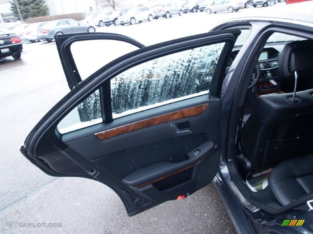 2011 E 350 4Matic Sedan - Steel Grey Metallic / Black photo #10