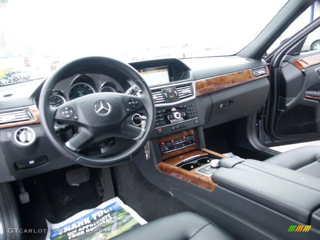 2011 E 350 4Matic Sedan - Steel Grey Metallic / Black photo #20