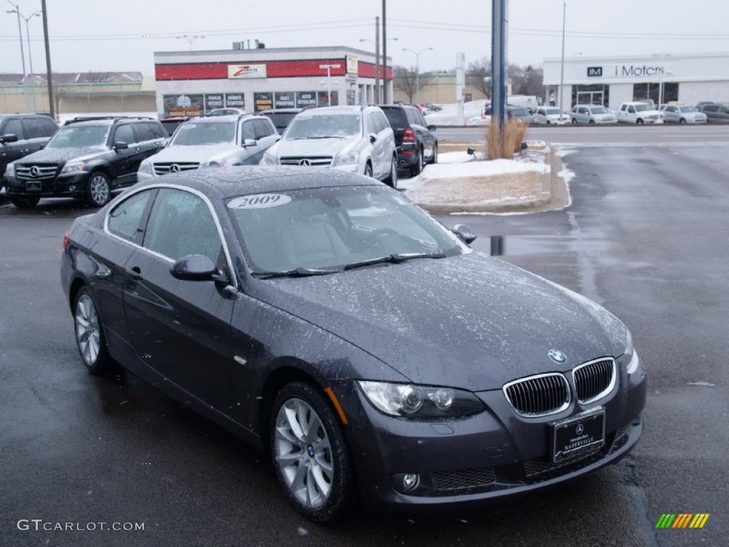 2008 3 Series 335xi Coupe - Space Grey Metallic / Gray photo #7