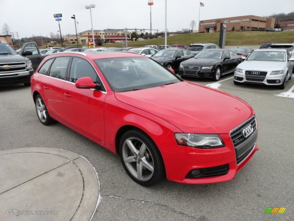 Brilliant Red 2009 Audi A4 2.0T quattro Avant Exterior Photo #59799027