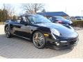 2012 Basalt Black Metallic Porsche 911 Turbo S Cabriolet  photo #3