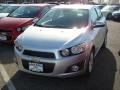 2012 Silver Ice Metallic Chevrolet Sonic LT Sedan  photo #1