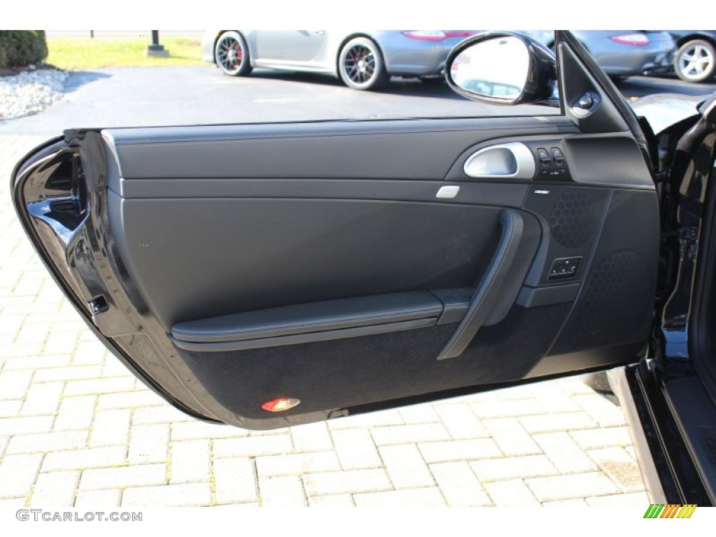 2012 911 Turbo S Cabriolet - Basalt Black Metallic / Black photo #9