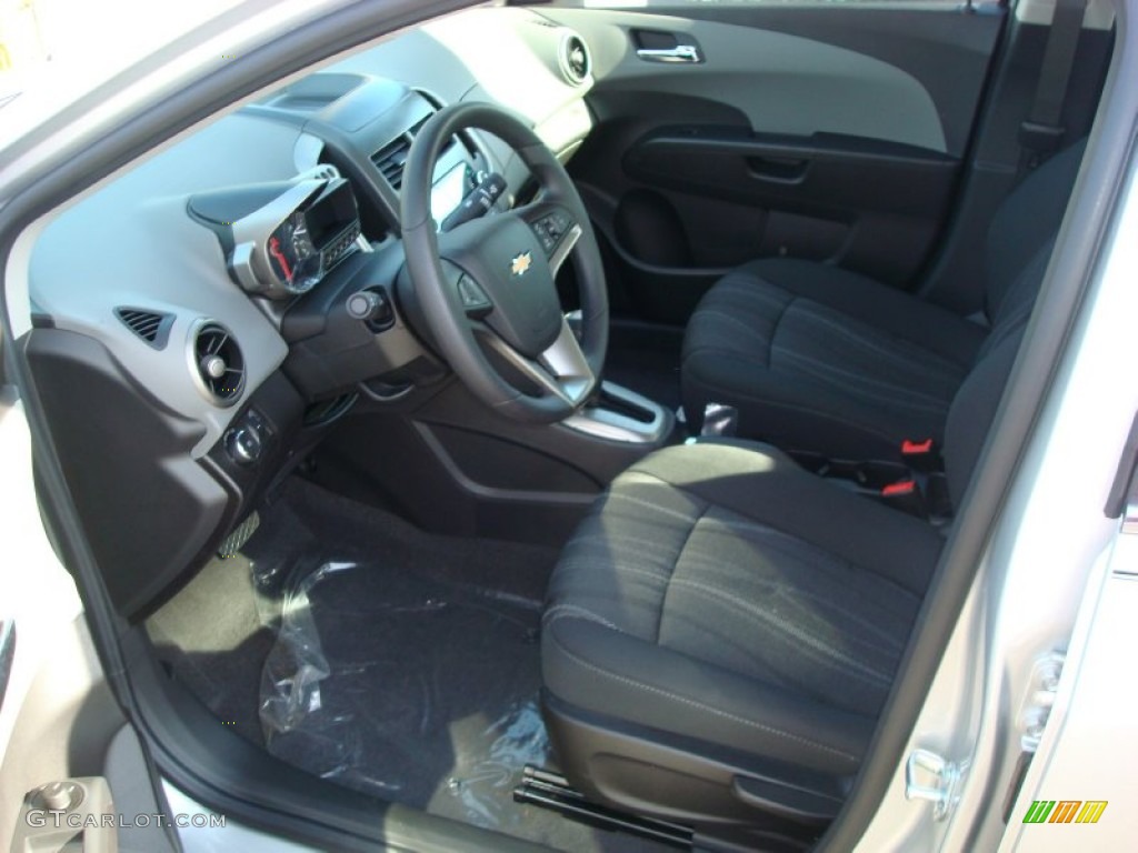 2012 Sonic LT Sedan - Silver Ice Metallic / Jet Black/Dark Titanium photo #2