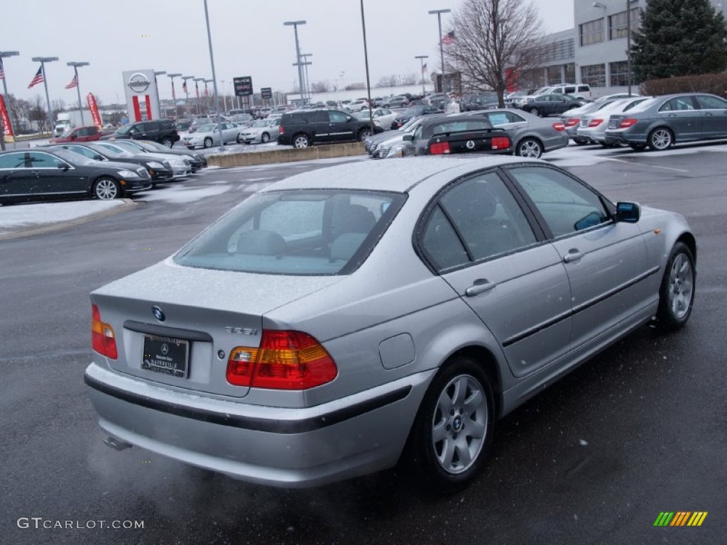 2002 3 Series 325i Sedan - Titanium Silver Metallic / Grey photo #2