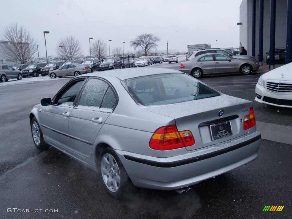 2002 3 Series 325i Sedan - Titanium Silver Metallic / Grey photo #4