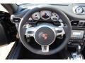 Black 2012 Porsche 911 Turbo S Cabriolet Steering Wheel