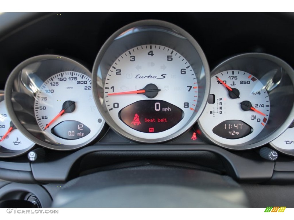 2012 Porsche 911 Turbo S Cabriolet Gauges Photo #59799825