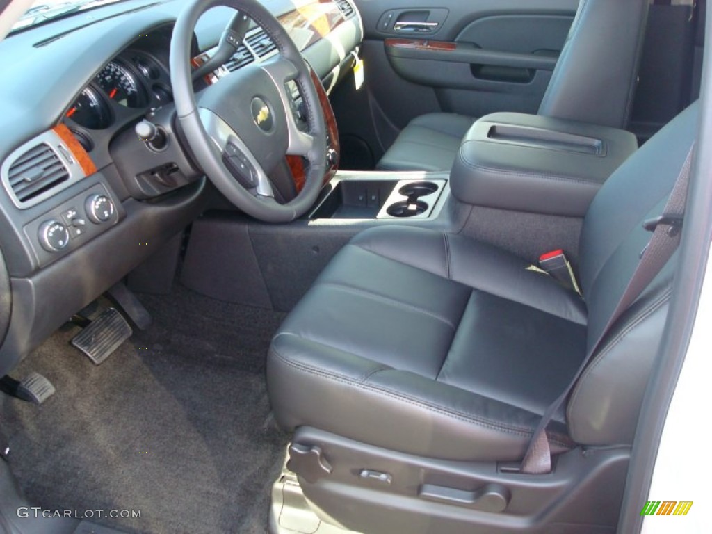Ebony Interior 2012 Chevrolet Avalanche LT 4x4 Photo #59799942