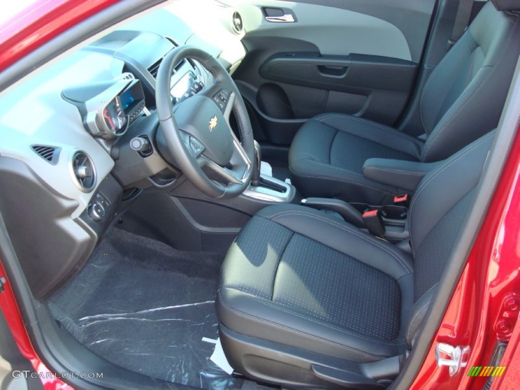 Jet Black/Dark Titanium Interior 2012 Chevrolet Sonic LTZ Hatch Photo #59799978