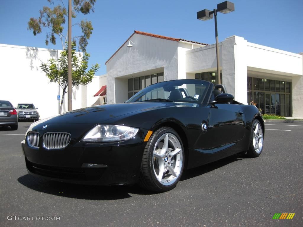 2006 Z4 3.0si Roadster - Jet Black / Black photo #1