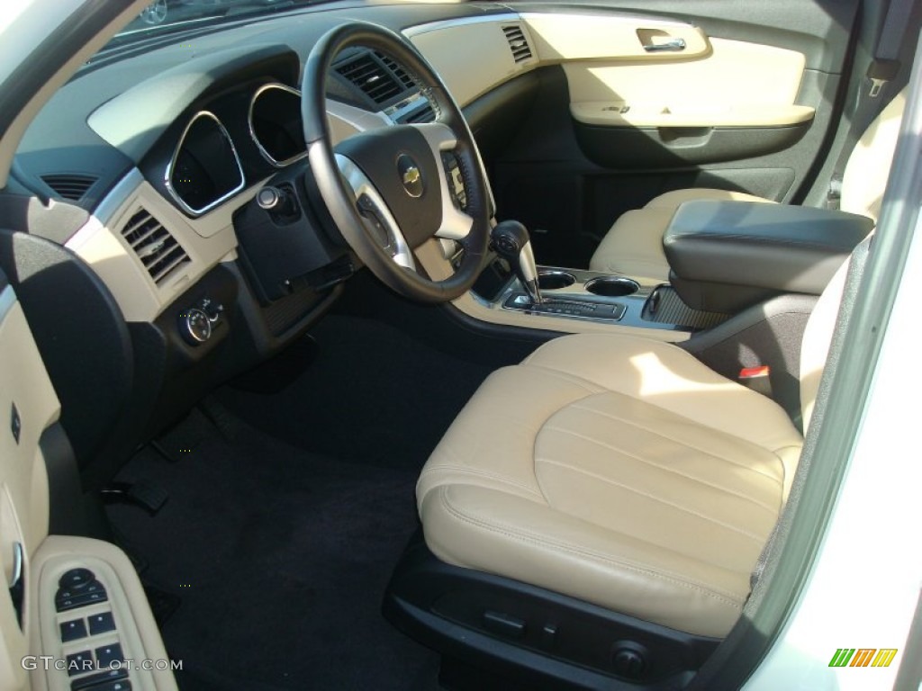 Cashmere/Ebony Interior 2012 Chevrolet Traverse LTZ AWD Photo #59800395